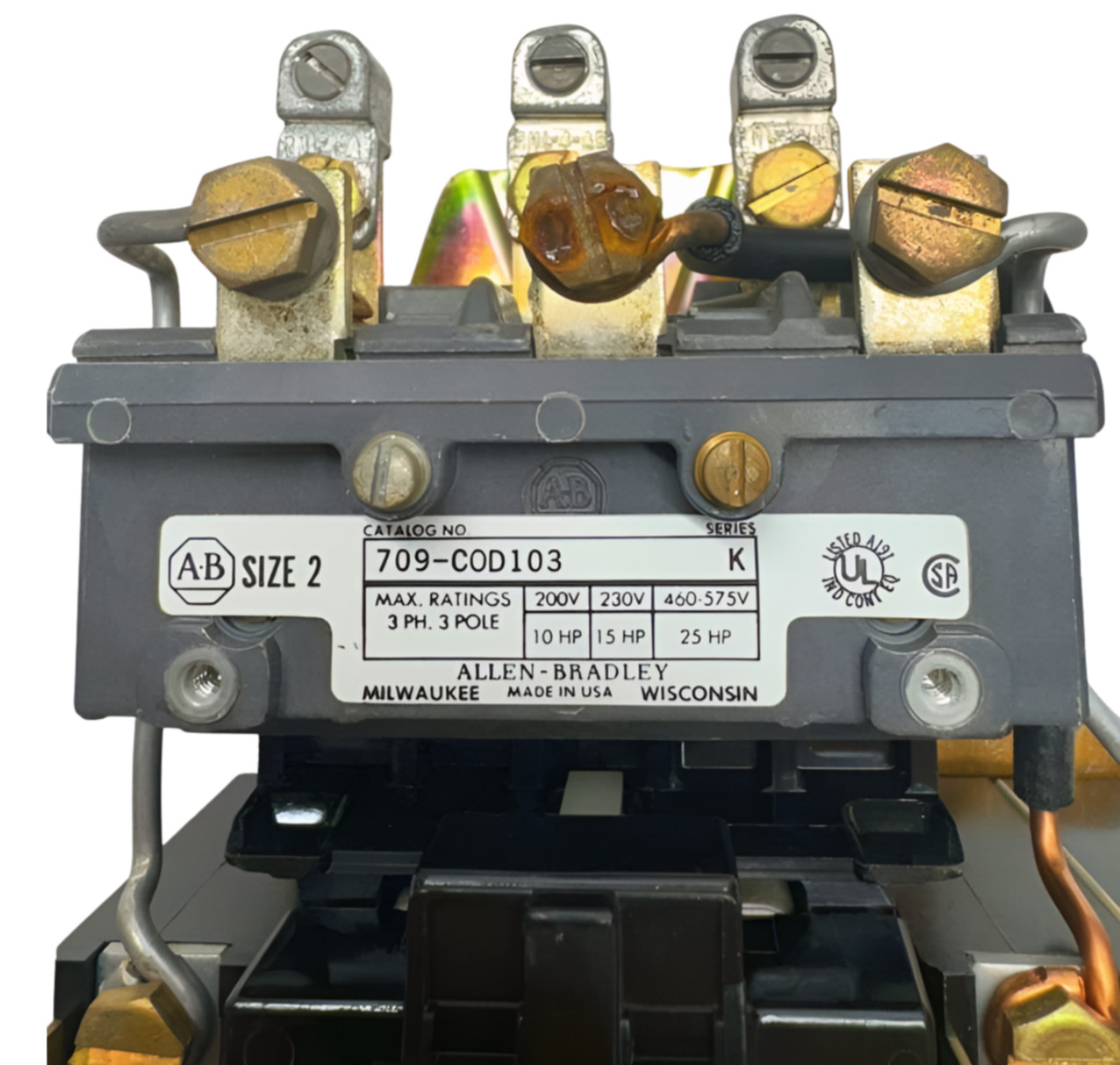 Allen-Bradley 709-COD103 Across-The-Line AC Starter, Coil 120V 60Hz, 110V 50Hz