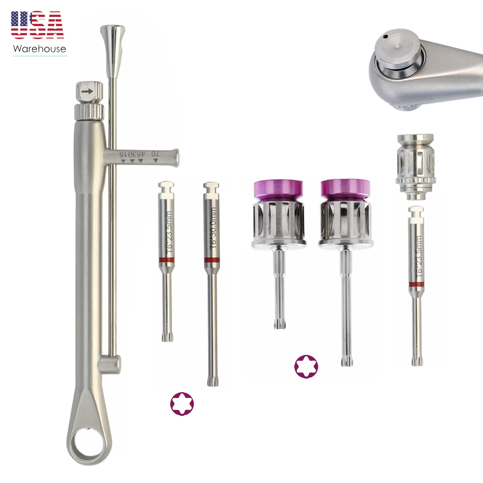 Implant Straumann SCS Screwdrivers Torque Wrench Manual Drivers Latch Adapter