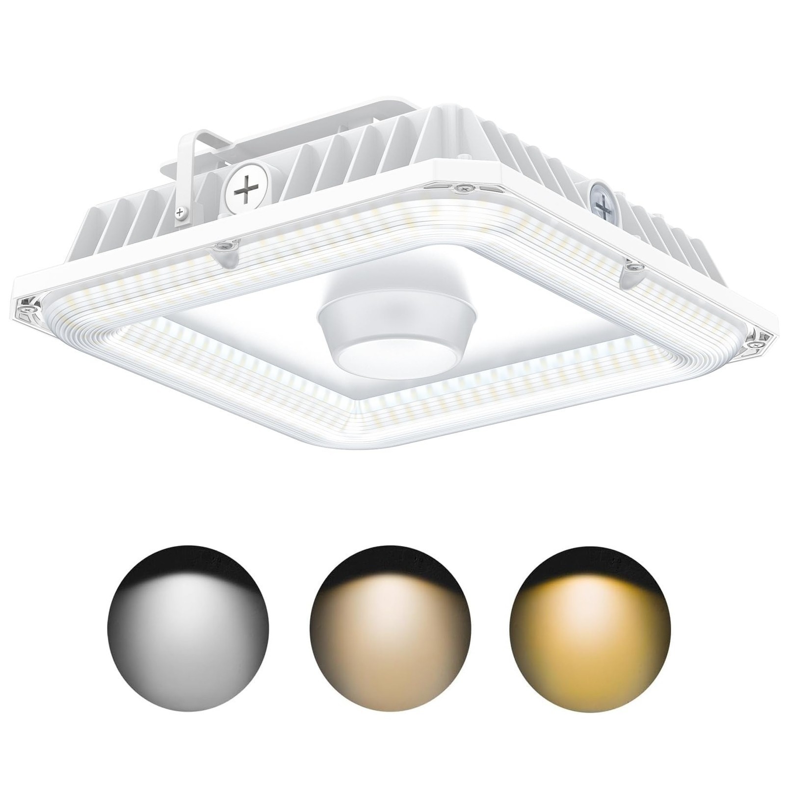 LED Canopy Light 100W Dusk to Dawn Commercial Parking lot Garage Lighting UL&DLC