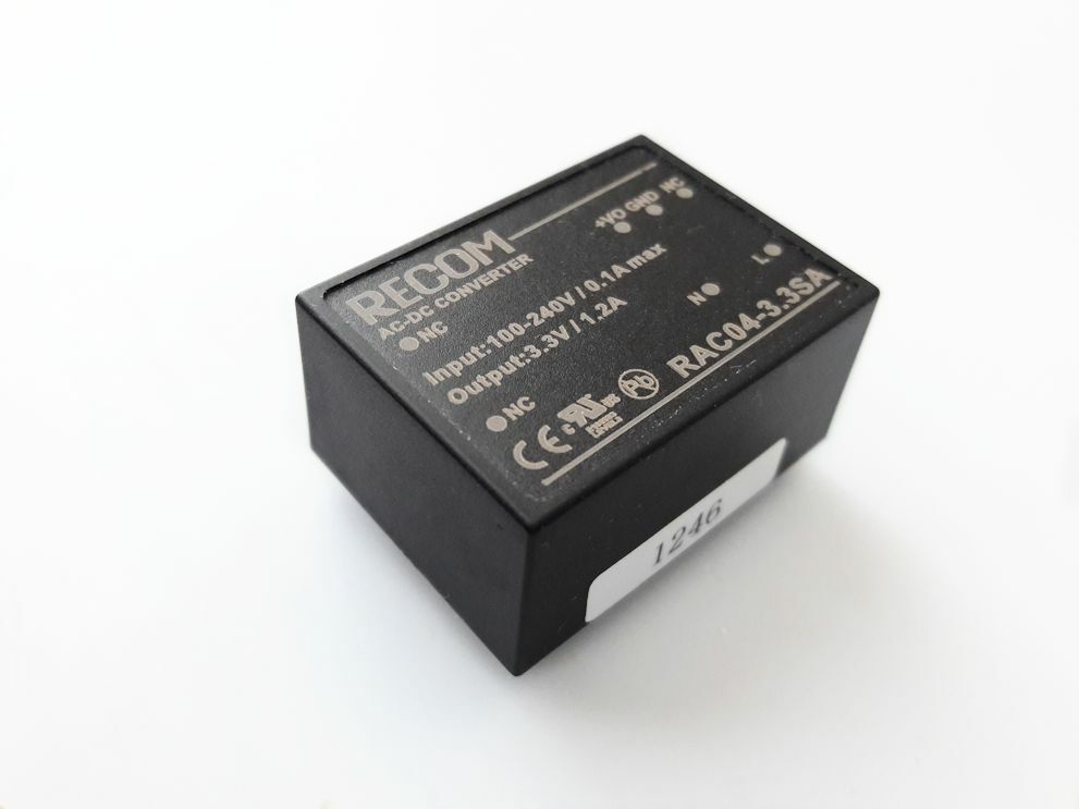 RECOM RAC04-3.3SA AC-DC Converter 100-240VAC to 3.3VDC 1.2A 4W -Free Shipping