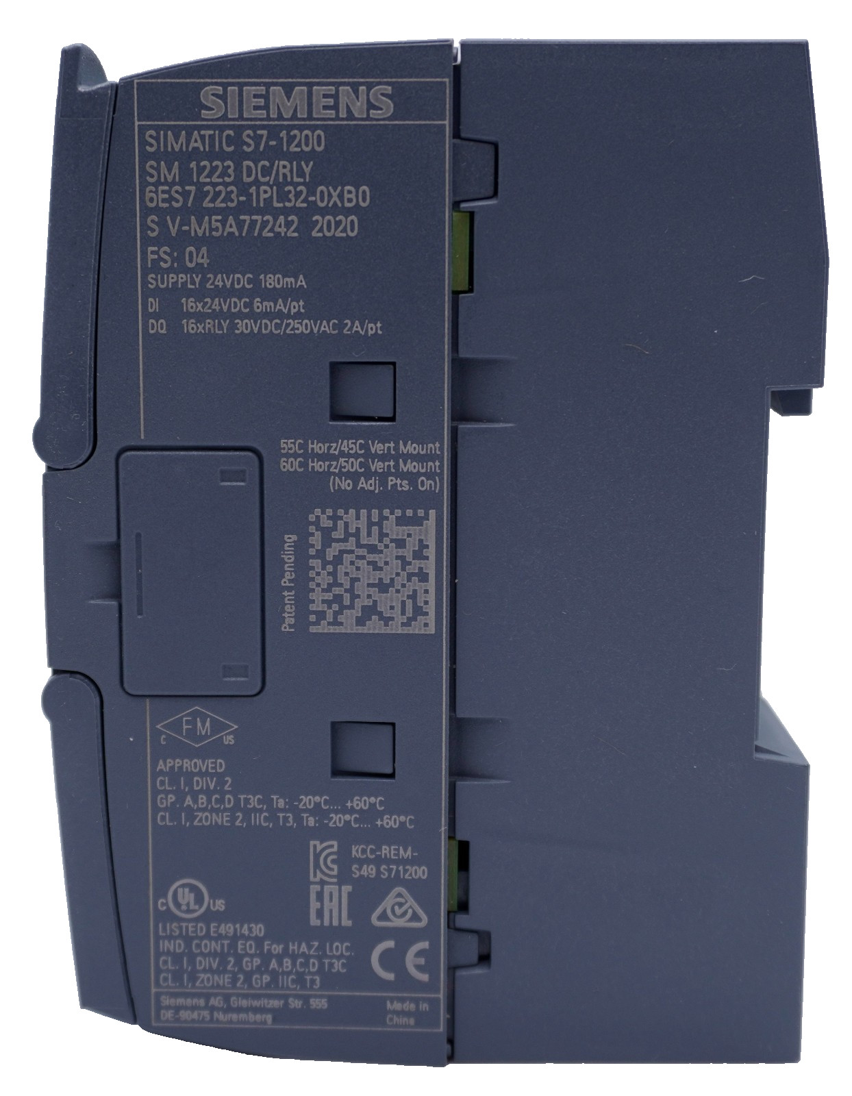 Siemens 6ES7 223-1PL32-0XB0 S7-1200 Digital Input/Output Module