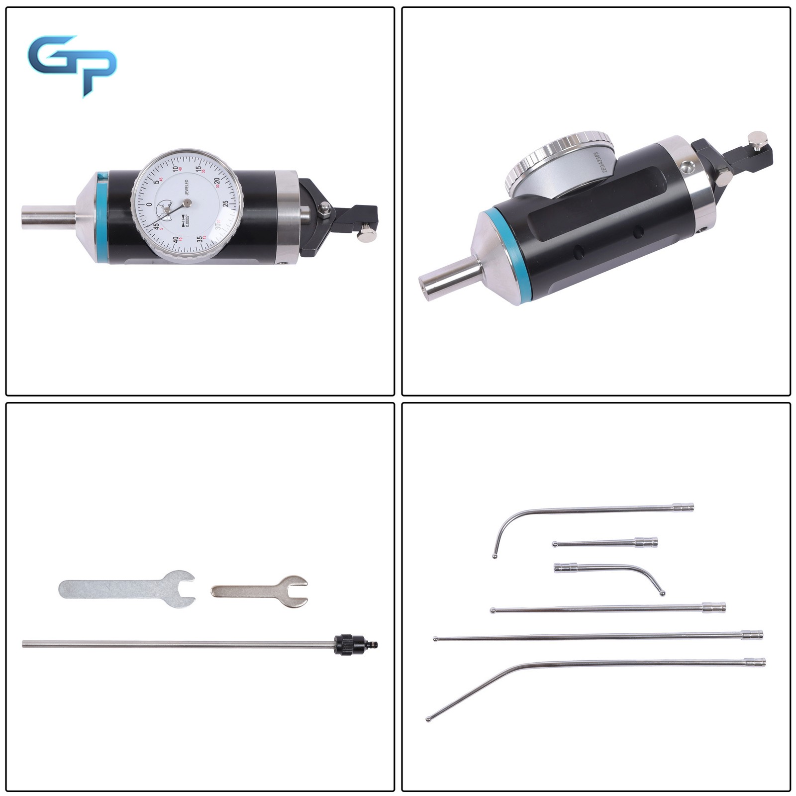 Professional Co-Axial Center Finder with 0.0005″ Dial Gauge & Case