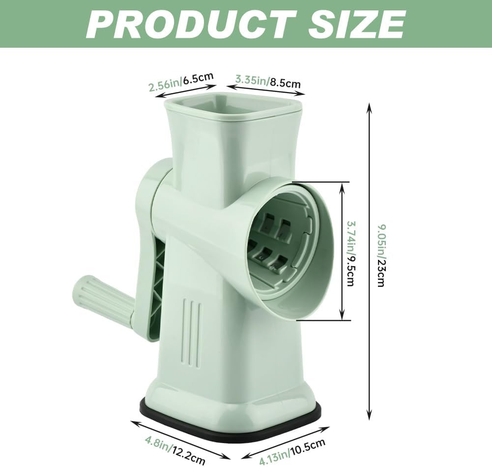 Home Use Rotary Ice Shaver with Handle Manual Hand Crank Snow Cone Maker Machine