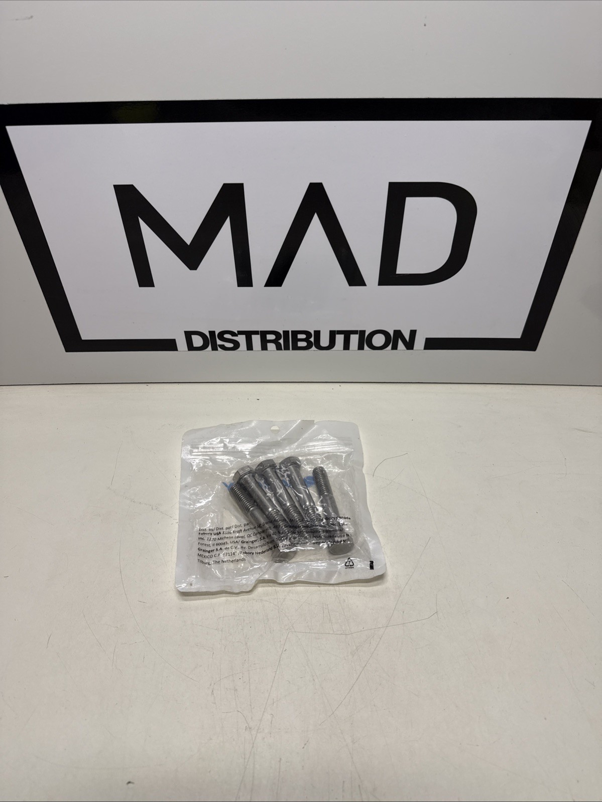 (Qty 5) 1/2-13 x 3″ Stainless Steel Hex Cap Screw / Bolt 18-8 / 304