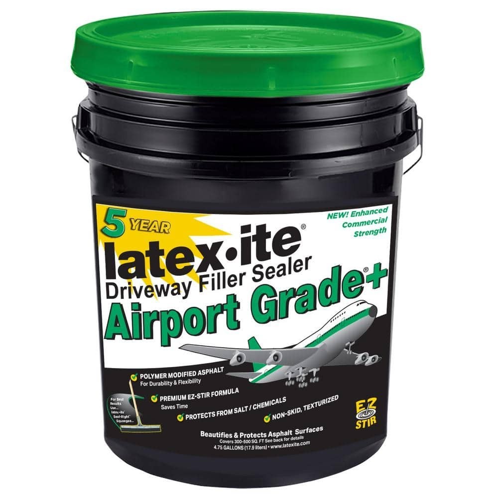 NEW 4.75 Gal. Airport Grade Asphalt Driveway Filler Sealer One-Coat Formula