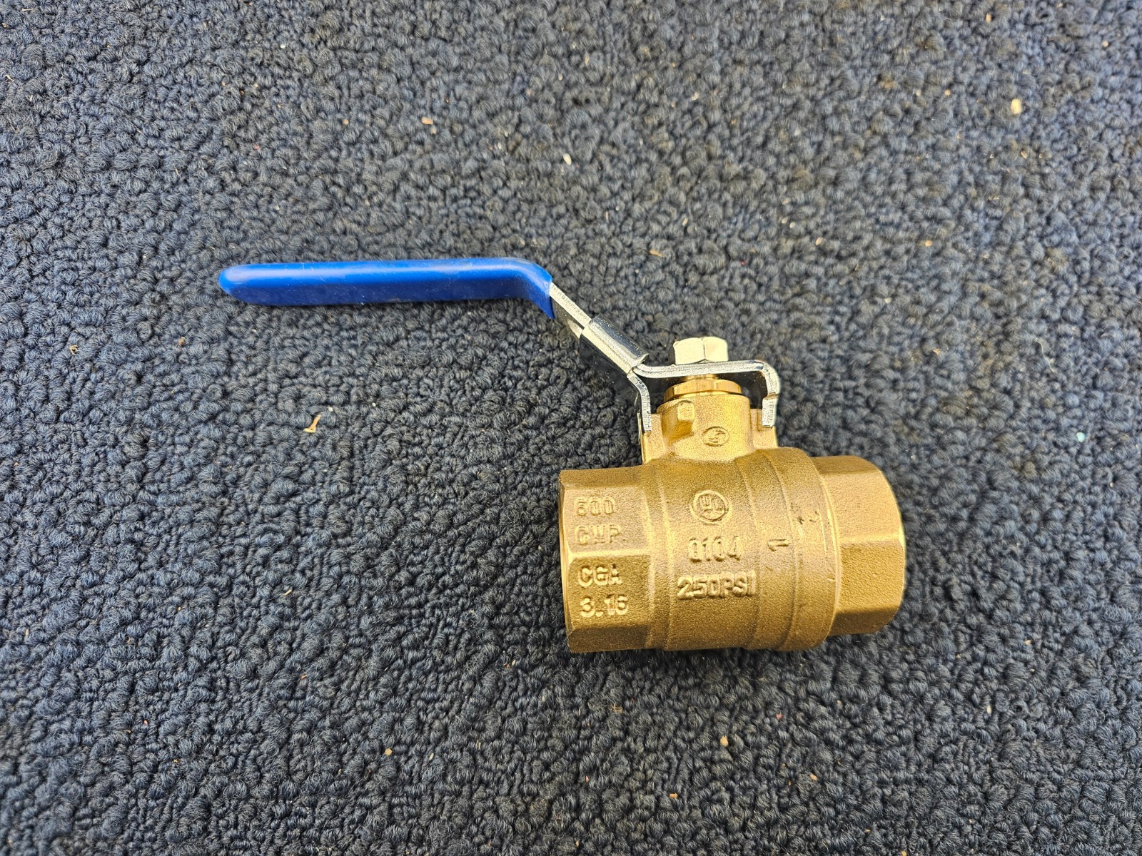 OVC 200BRFTLH1: 1″ BRASS BALL VALVE 250PSI 600CWP 5G125G