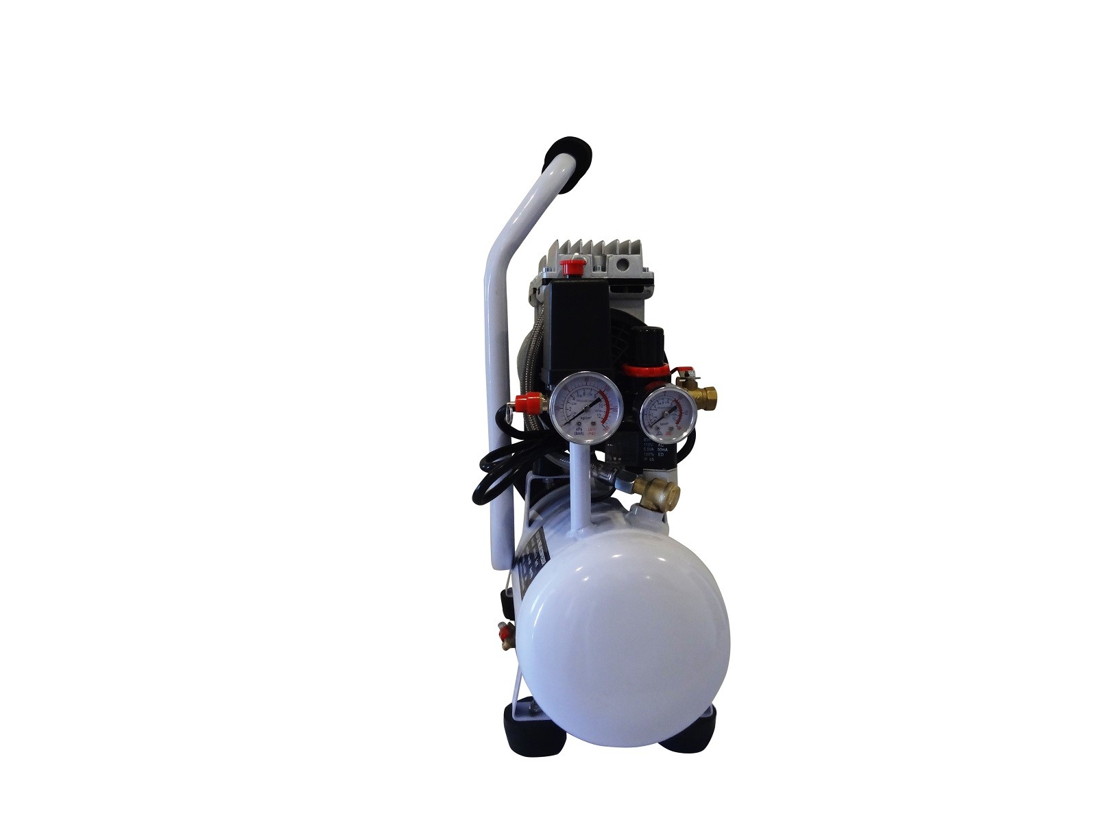 New 1/2HP, 2.4 Gallon. Medical Noiseless & Oil Free Dental Air Compressor 110v