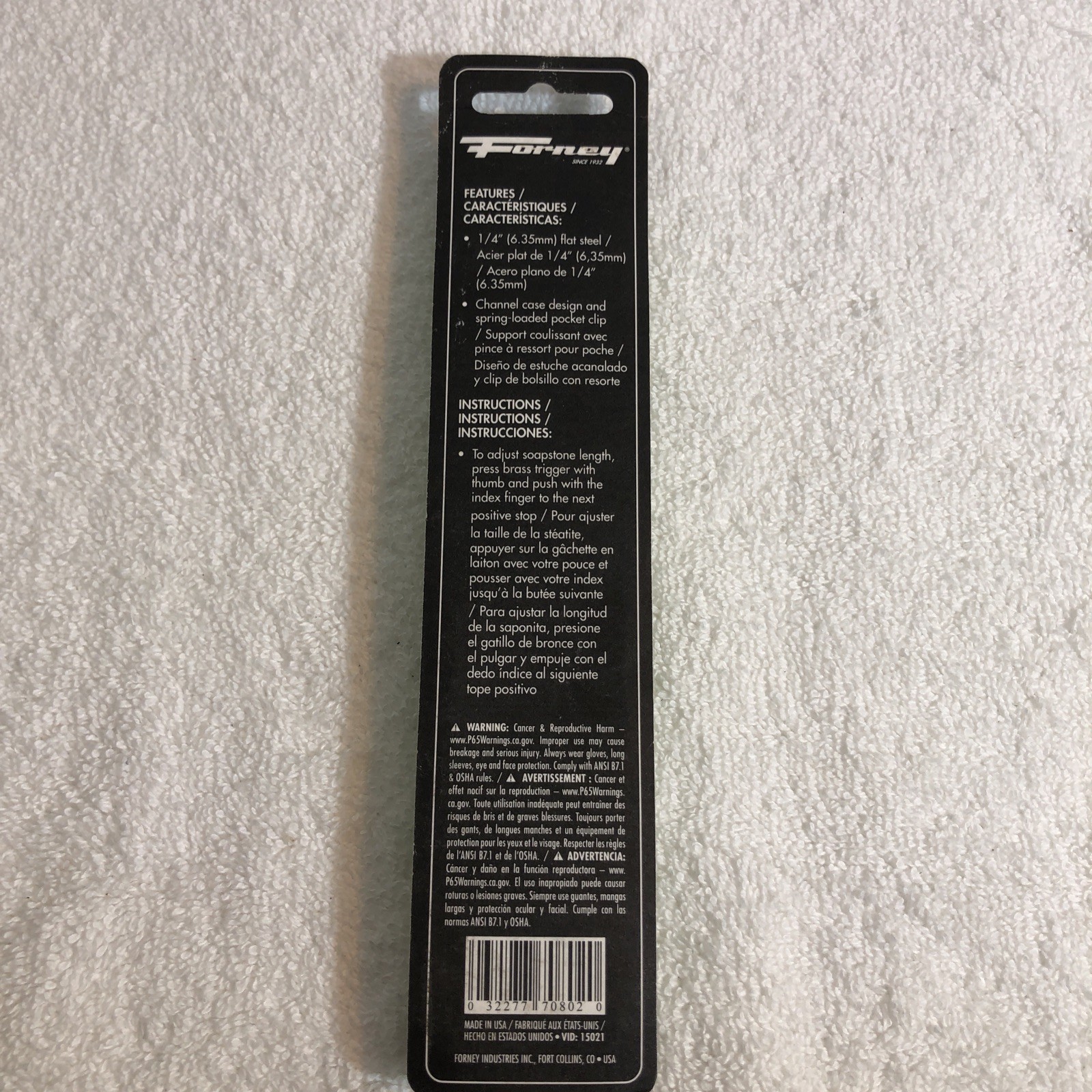 NEW FORNEY 70802 WELDING FLAT SOAPSTONE HOLDER MARKING TOOL