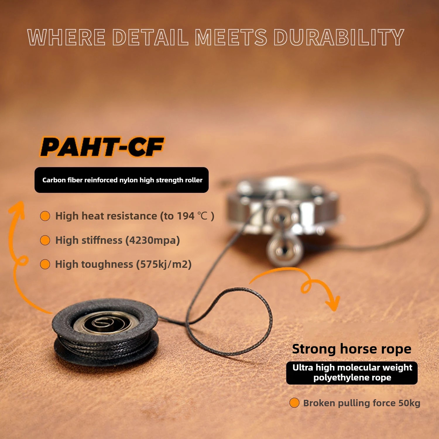 TC4 Titanium Aluminum Alloy Retractable Heavy Duty Pull Reel Carabiner Strong St