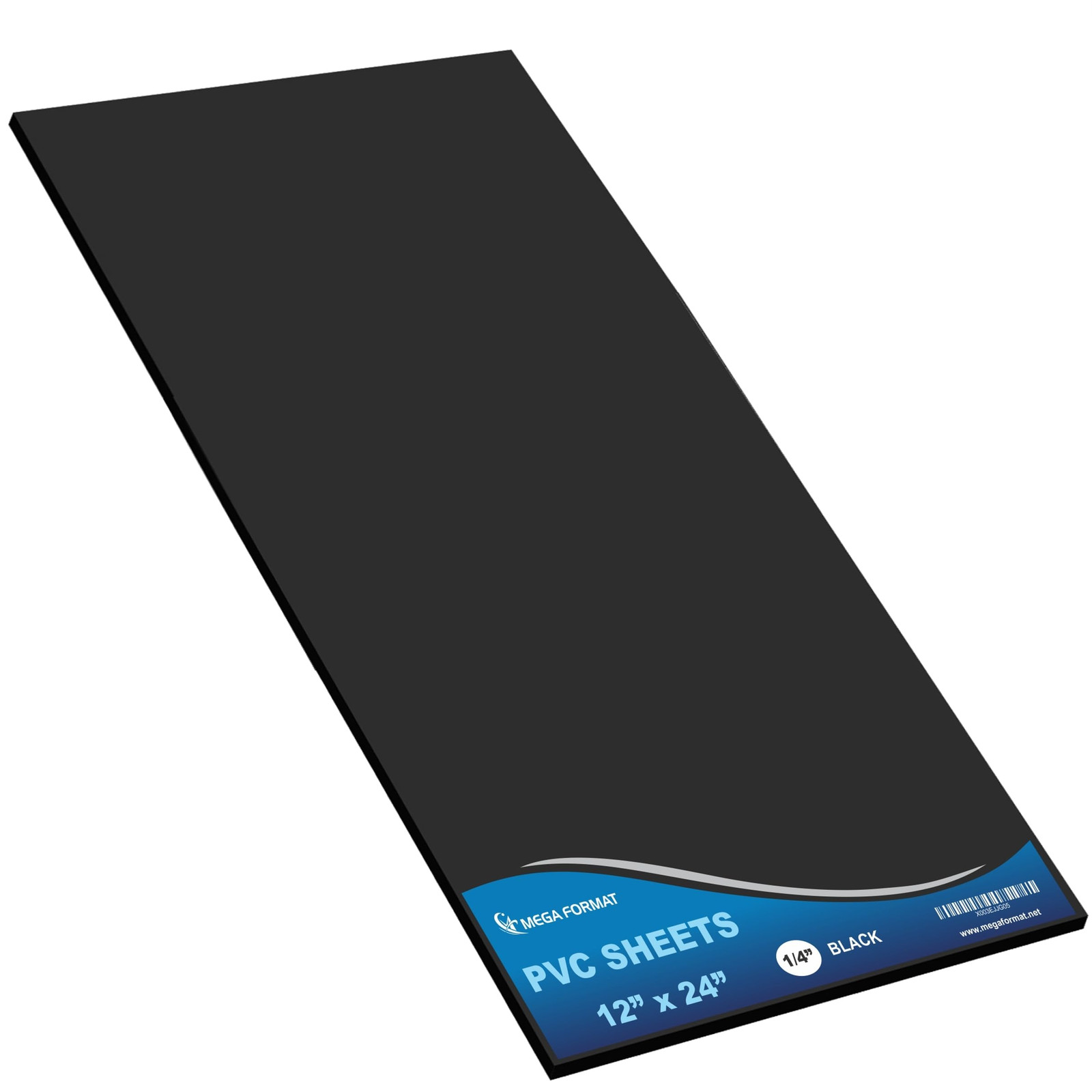 Expanded PVC Plastic Sheets – 12″ X 24″ Black Rigid Sheet for Crafts, Signage…