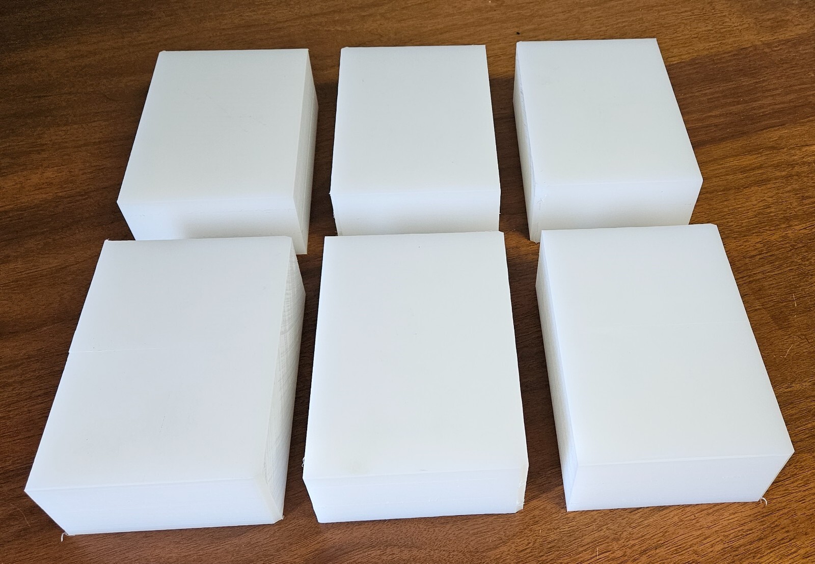 (QTY 8) UHMW Polyethylene Plastic 2-1/2” x 5” x 7” (oversized) FREE SHIPPING