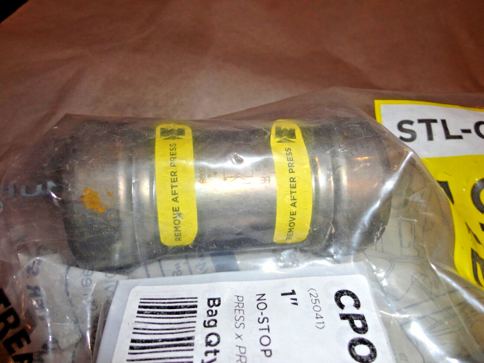 BAG OF 5 – STREAMLINE STL-G CARBON STEEL PRESS FITTING / CP01906G