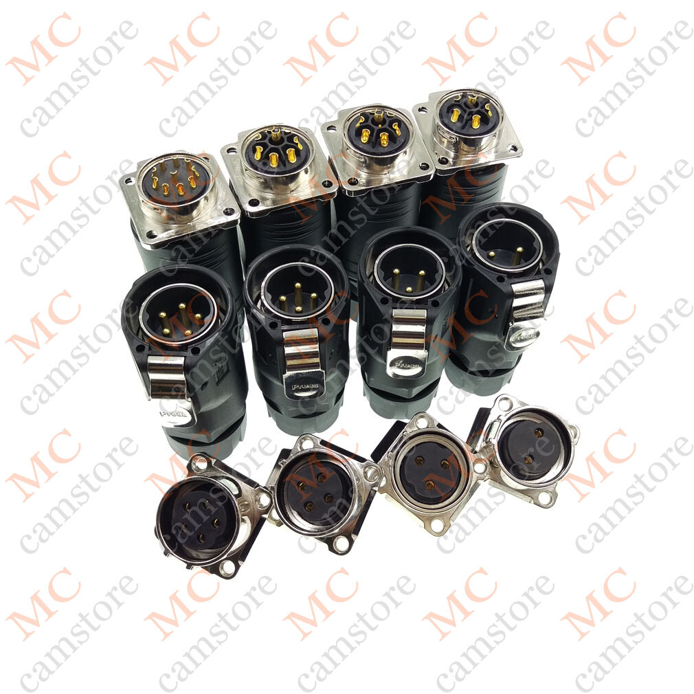 XHE28 2 3 4 5 6 7 8 10pin Aviation Plug Socket Cable Connector Panel Mount IP67