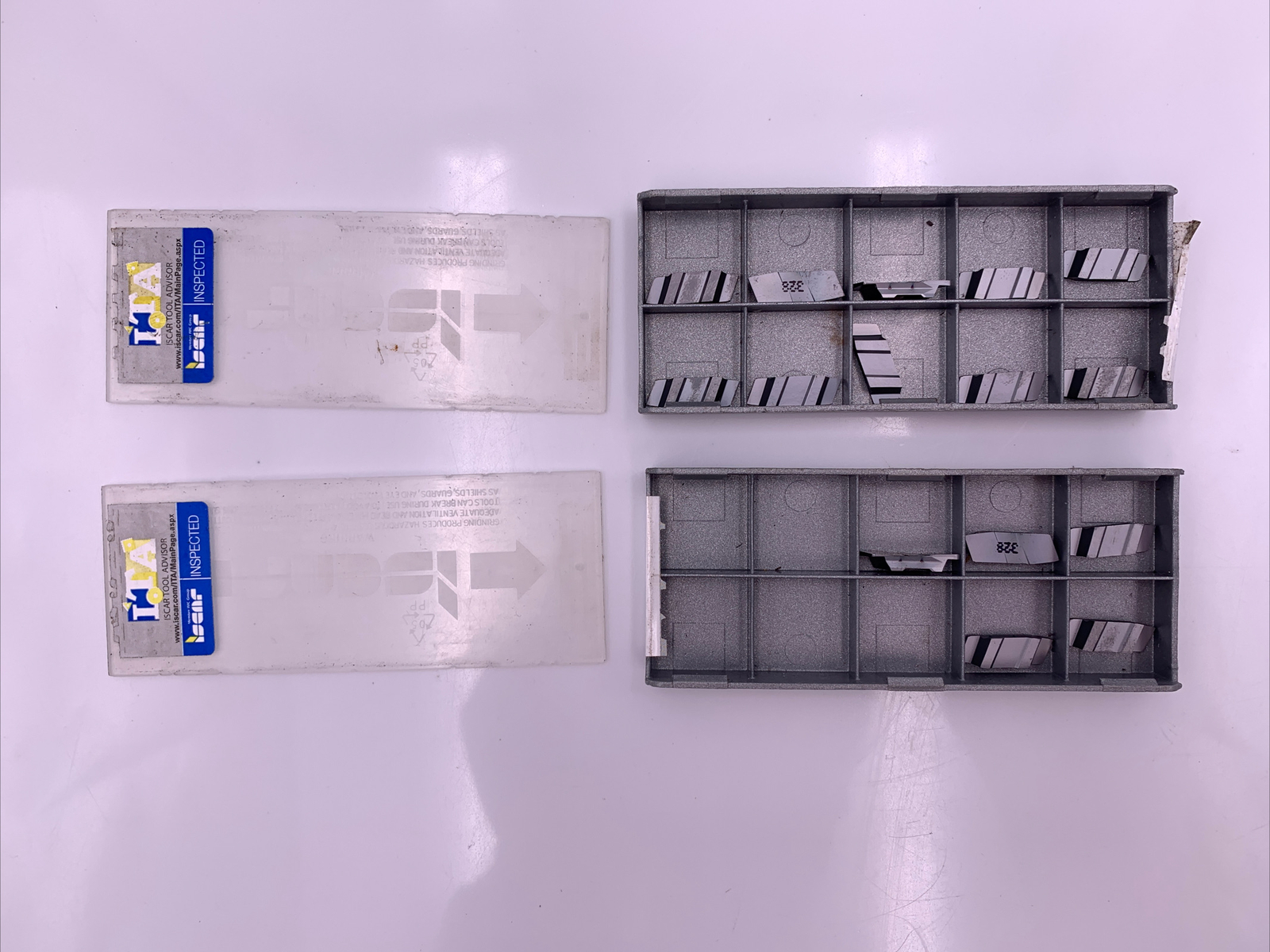 15 Piece ISCAR GIP 1.00-0.00RX IC328 Carbide Grooving Inserts