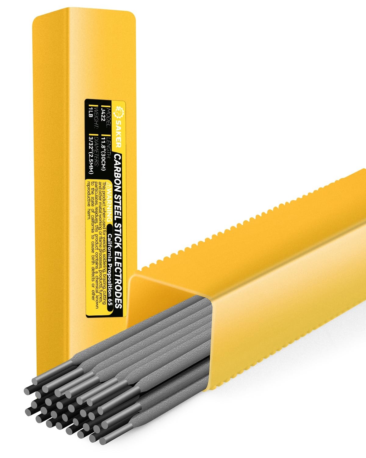 Saker E6013 Welding Rod 3/32 1-Pound Carbon Steel Stick Welding Electrodes