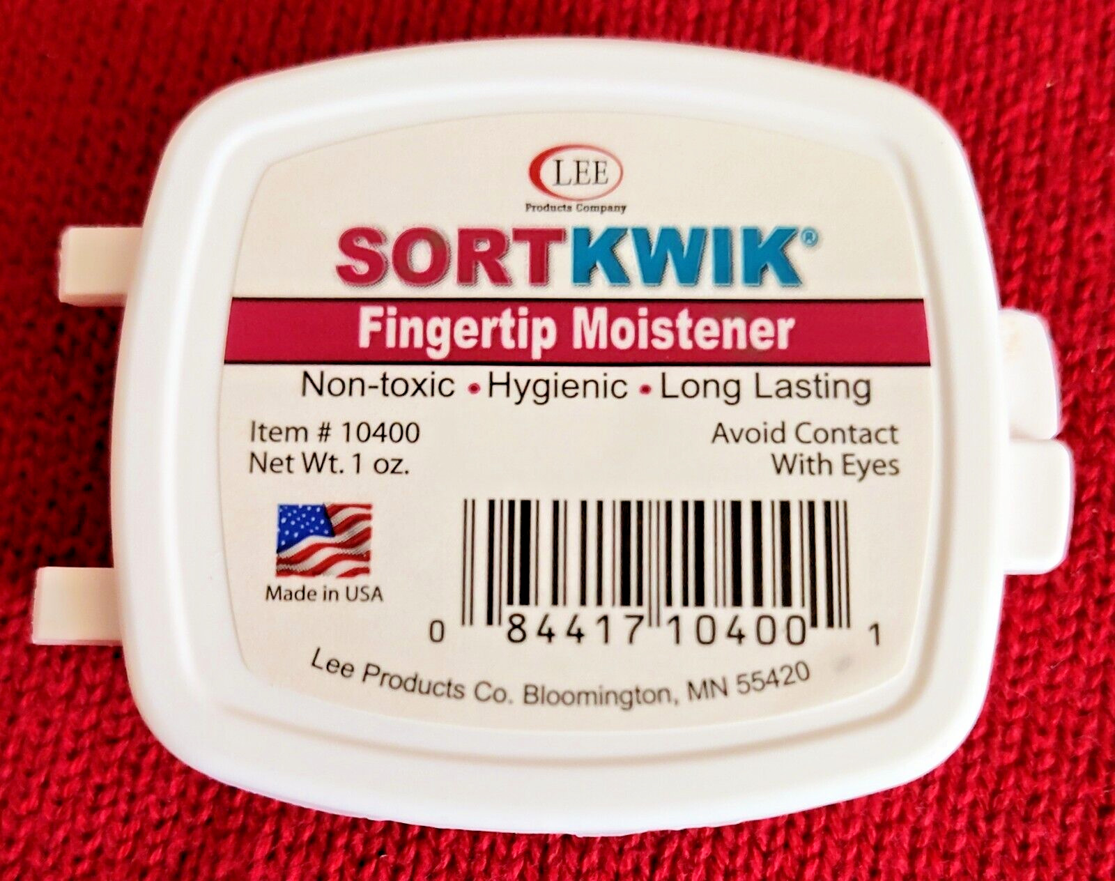 Lee Sortkwik Fingertip Moisteners, 1 OUNCE, Pink #10400 **New & Ships FREE**
