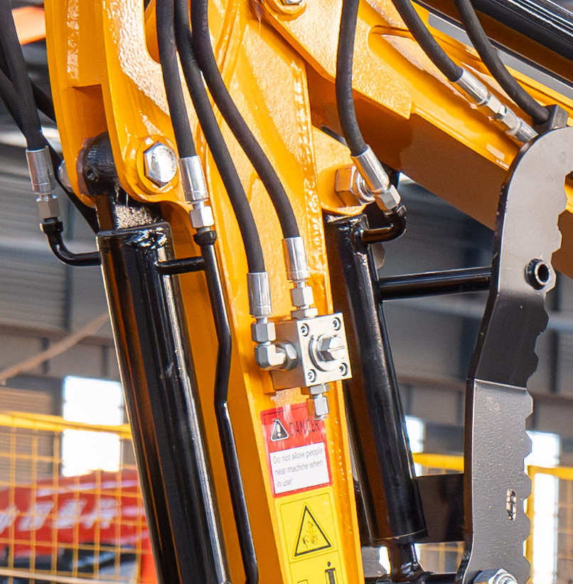 1.2Ton Enclosed Cab Mini Excavator With 10 FREE Attachments EPA Gasoline Engine