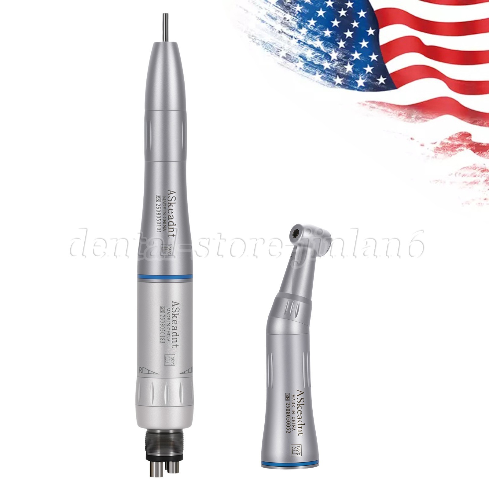 Dental Slow Low Speed Straight Handpiece Air Motor 4Holes E-type NSK STYLE WY4
