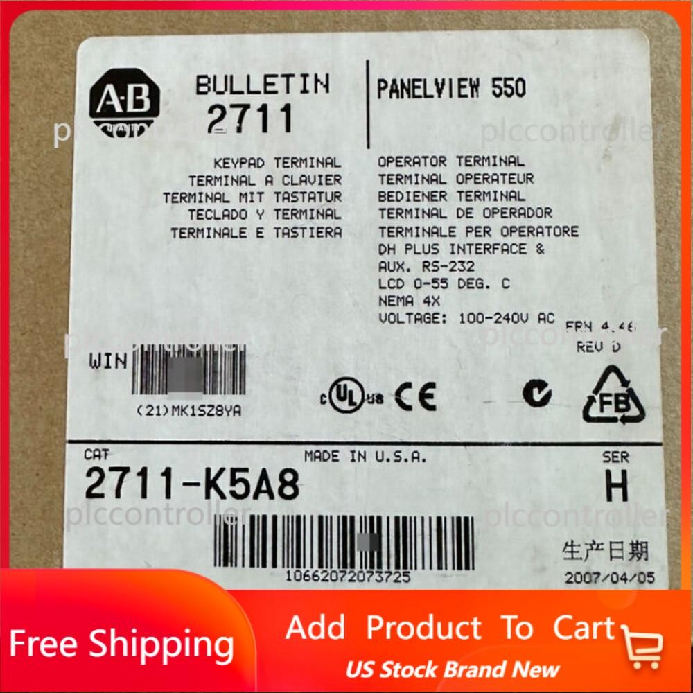AB 2711-K5A8 PanelView Standard Terminal 2711-K5A8 AB US Free Tax