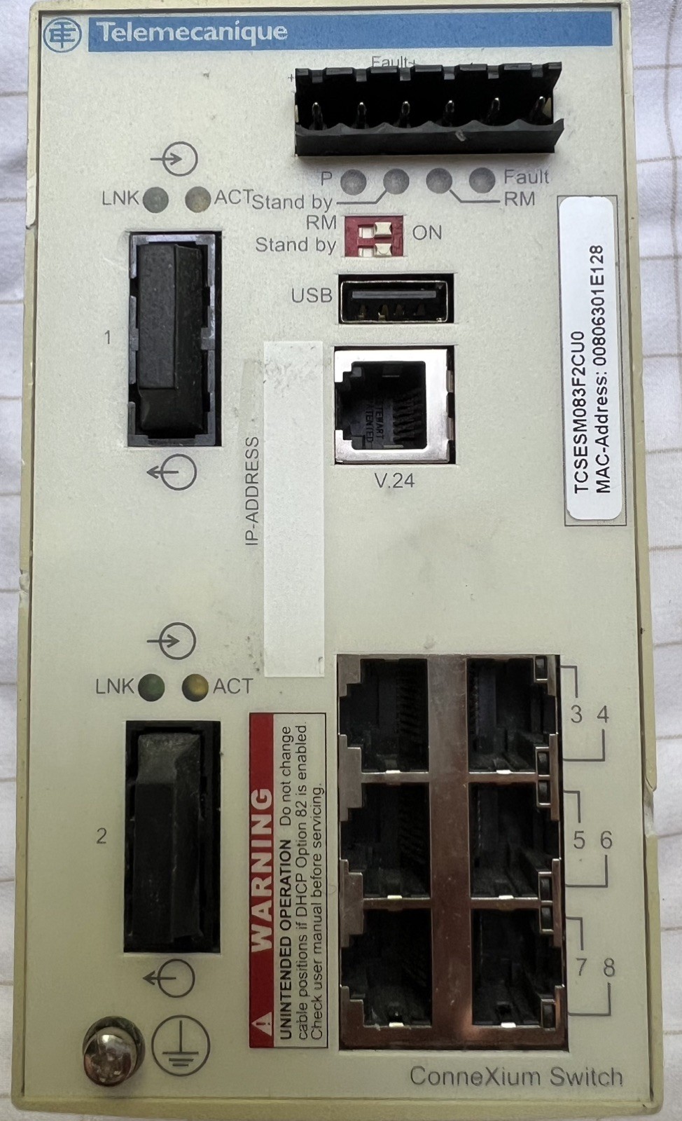 Schneider Electric Telemecanique Ethernet switch TCSESM083F2CU0