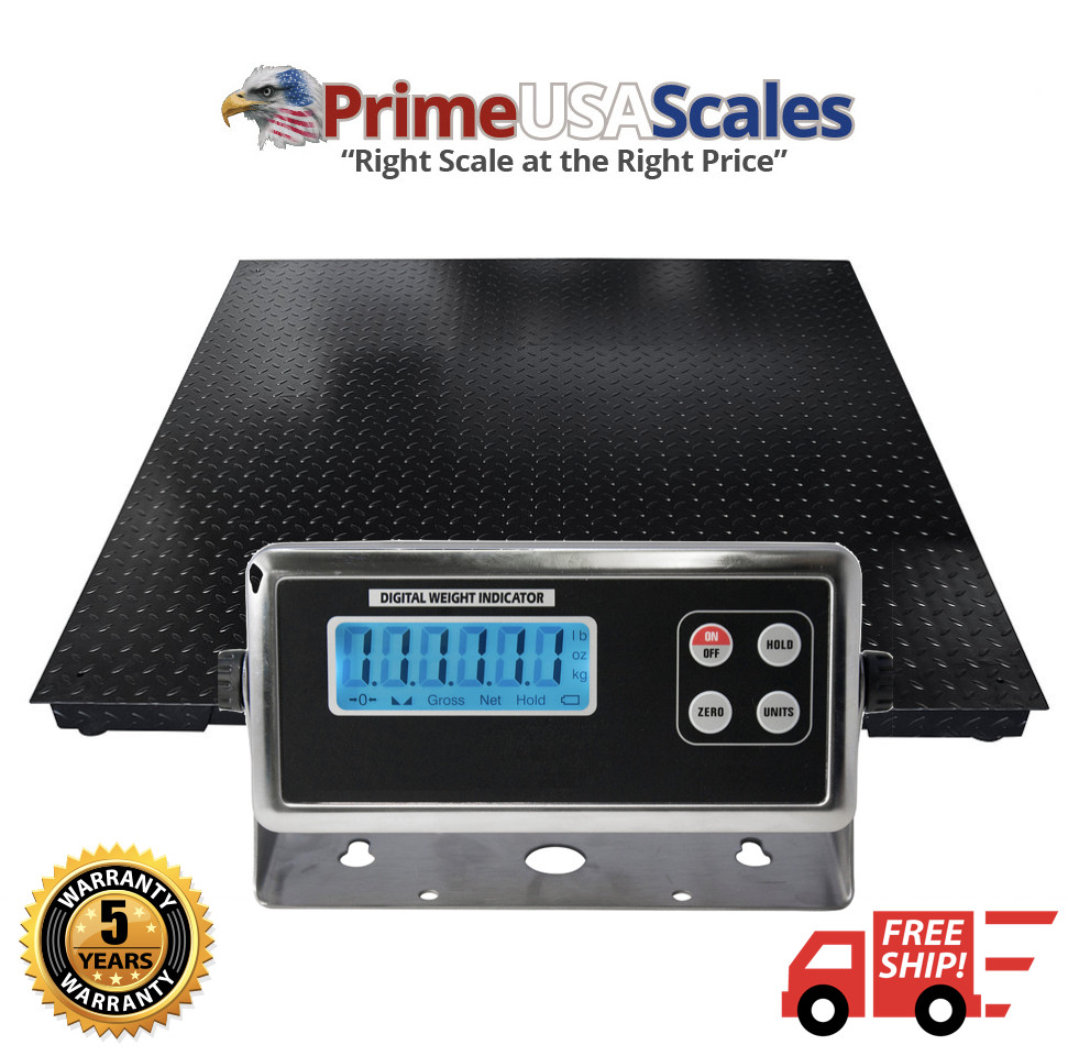 Pallet Scale 5 Year Warranty 5×5 Heavy Duty 60″ x 60″ Floor Scale 10,000 lb