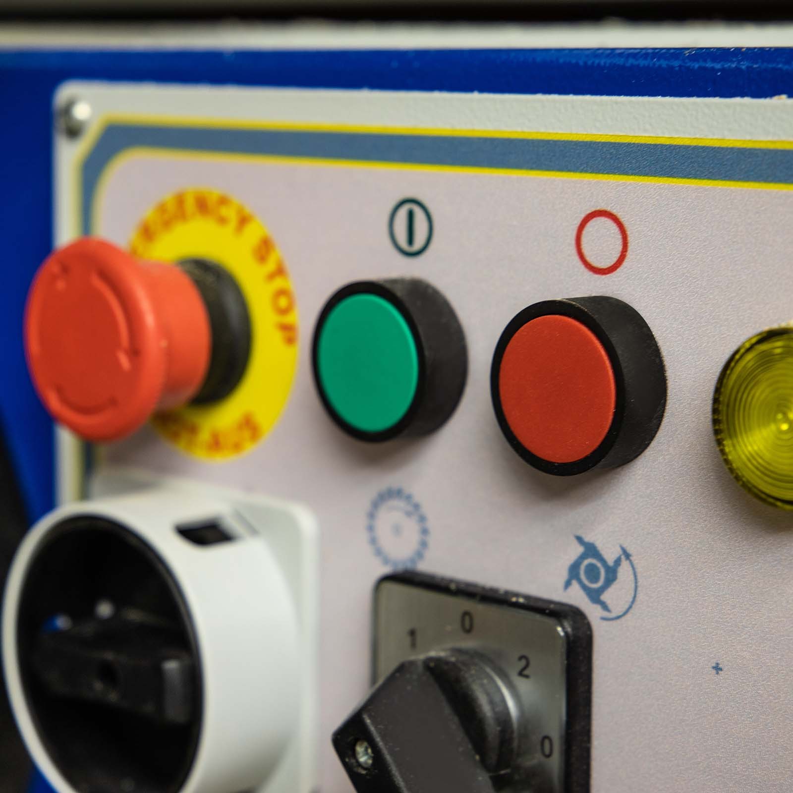 Push Button Switch Control Station Box 22mm 3 Holes Black Light Gray