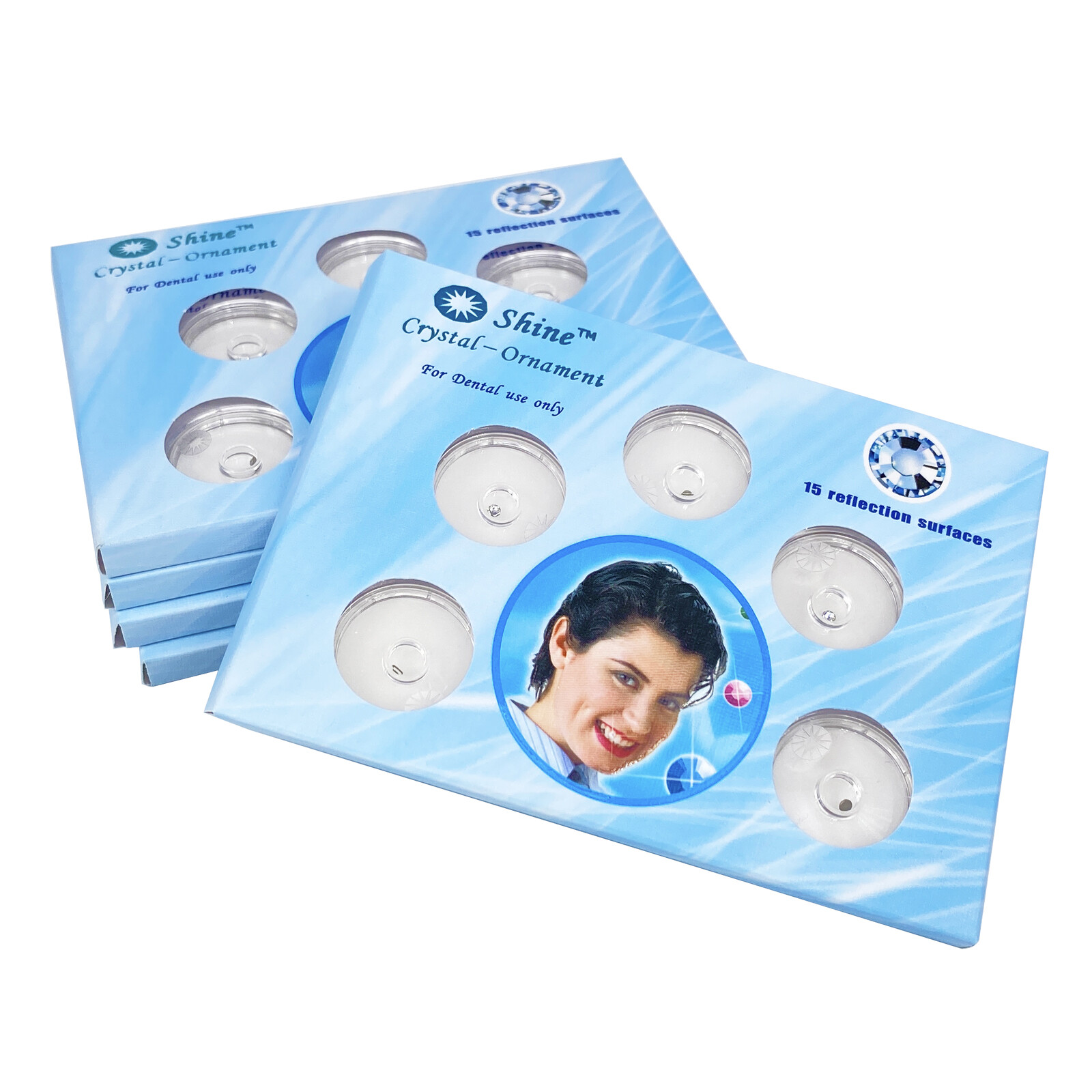 Dental Oral Teeth Diamond Tooth Gems Crystal Ornaments Jewelry 2.0mm Clear