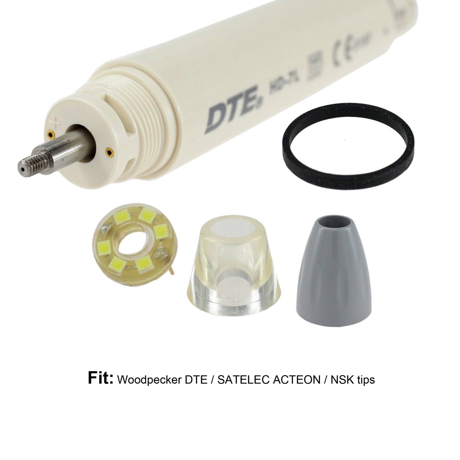 Woodpecker Dental Ultrasonic Scaler DTE V3 LED Handpiece HD-7L Piezo Tip GD1 PD1