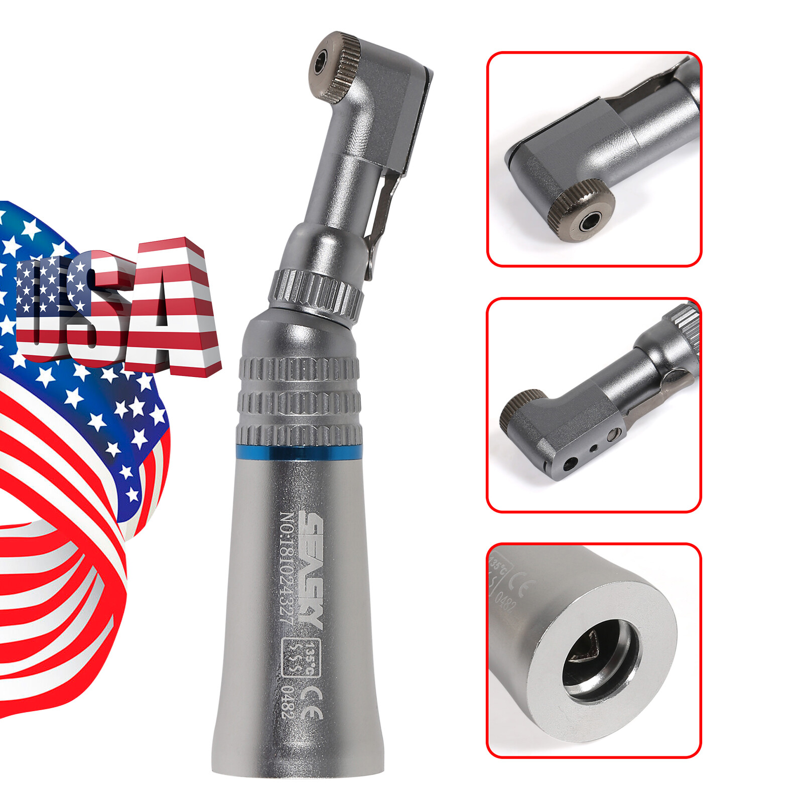 NSK Style Dental Low Speed Contra Angle Handpiece Push Latch handpiece E-type