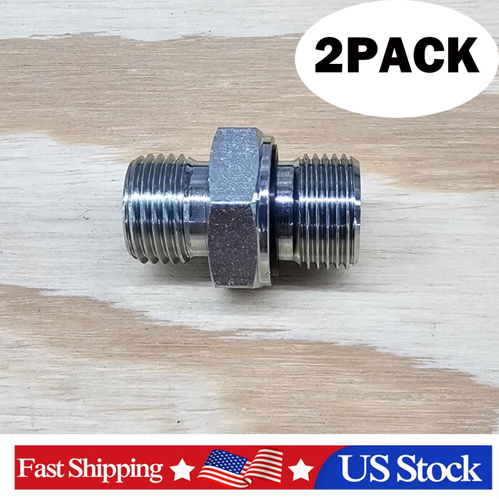2X 3/8″ BSPP TO DIN L10 M16x1.5-MINI EXCAVATOR CHINESE DIGGER – 5002L-10-06 NEW