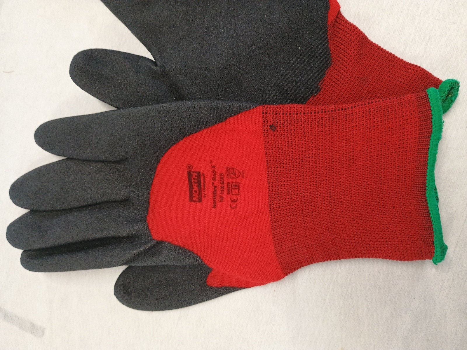 NorthFlex Red X NF11X PVC Comfort Gloves 3/4 coated XSmall