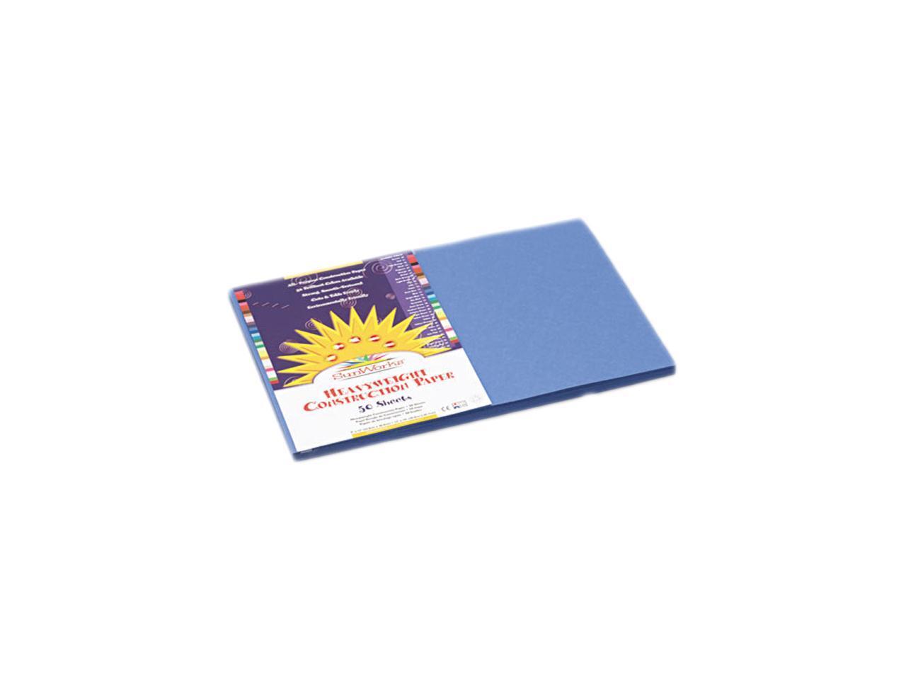 Construction Paper, 58 lbs., 12 x 18, Blue, 50 Sheets/Pack