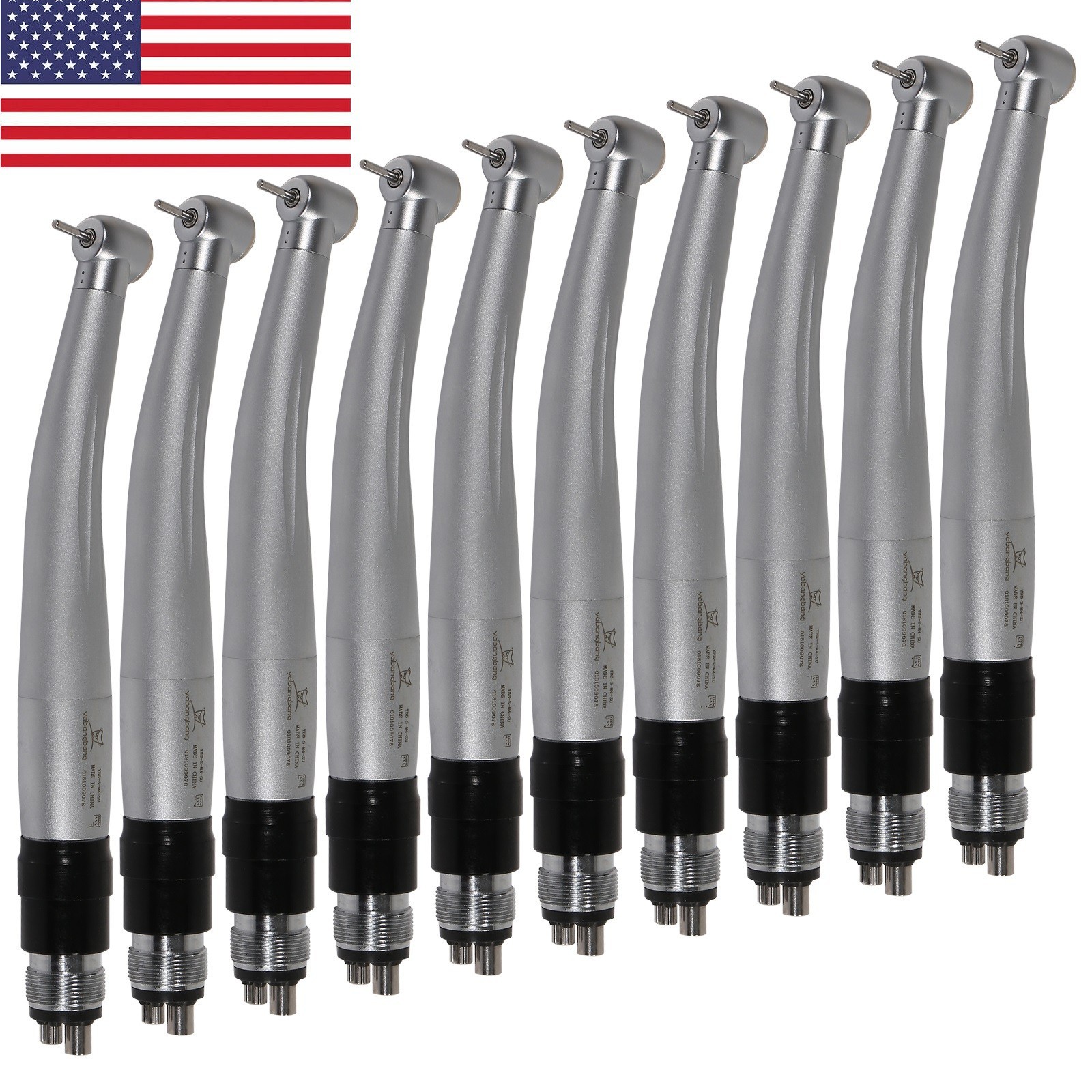 10x Dental push button turbine handpiece Quick Coupler 4Holes fit NSK YBNK4 USA