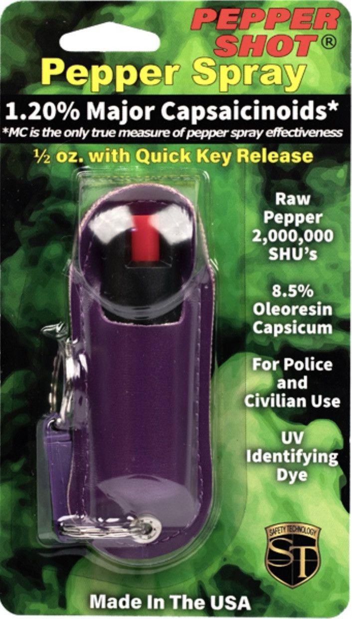 Pepper Spray Security Self Defense Safety Keychain Survivor Women Protection