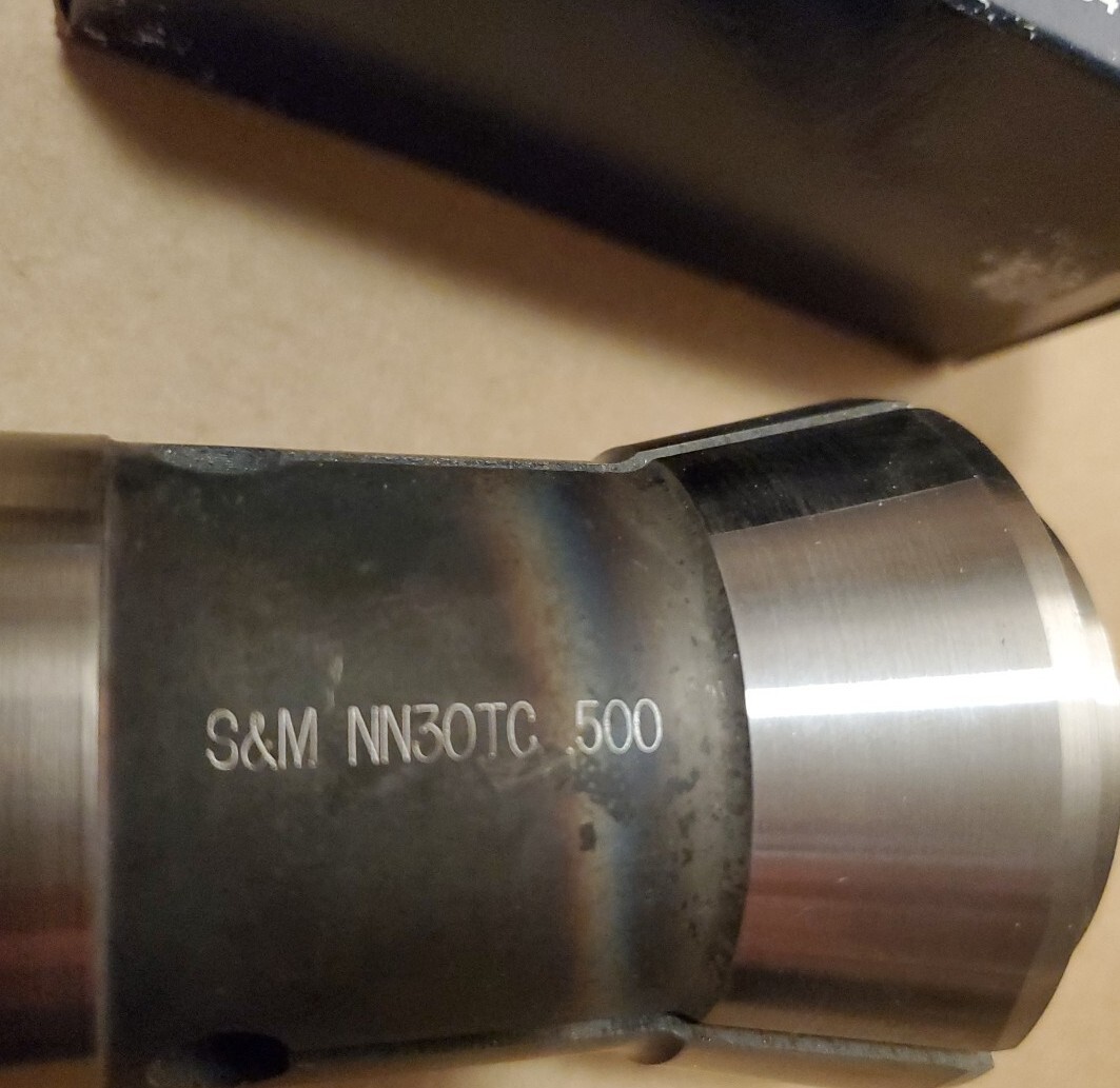 (1) Southwick & Meister Flat Nose Serrated Collet NN30TC .500 .015 Bore Chamfer