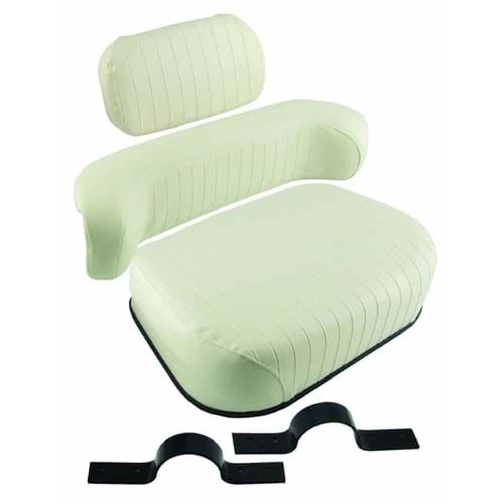 SW159857EU Cushion Set, Cream Embossed Vinyl, Unassembled w/ Brackets – (3 pc.)