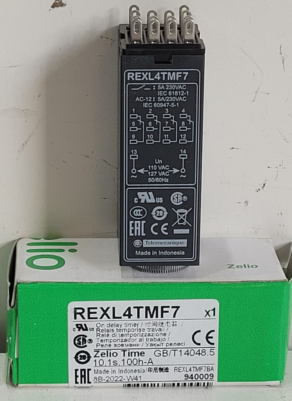 Schneider Electric Plug-In Timing Relay REXL4TMF7