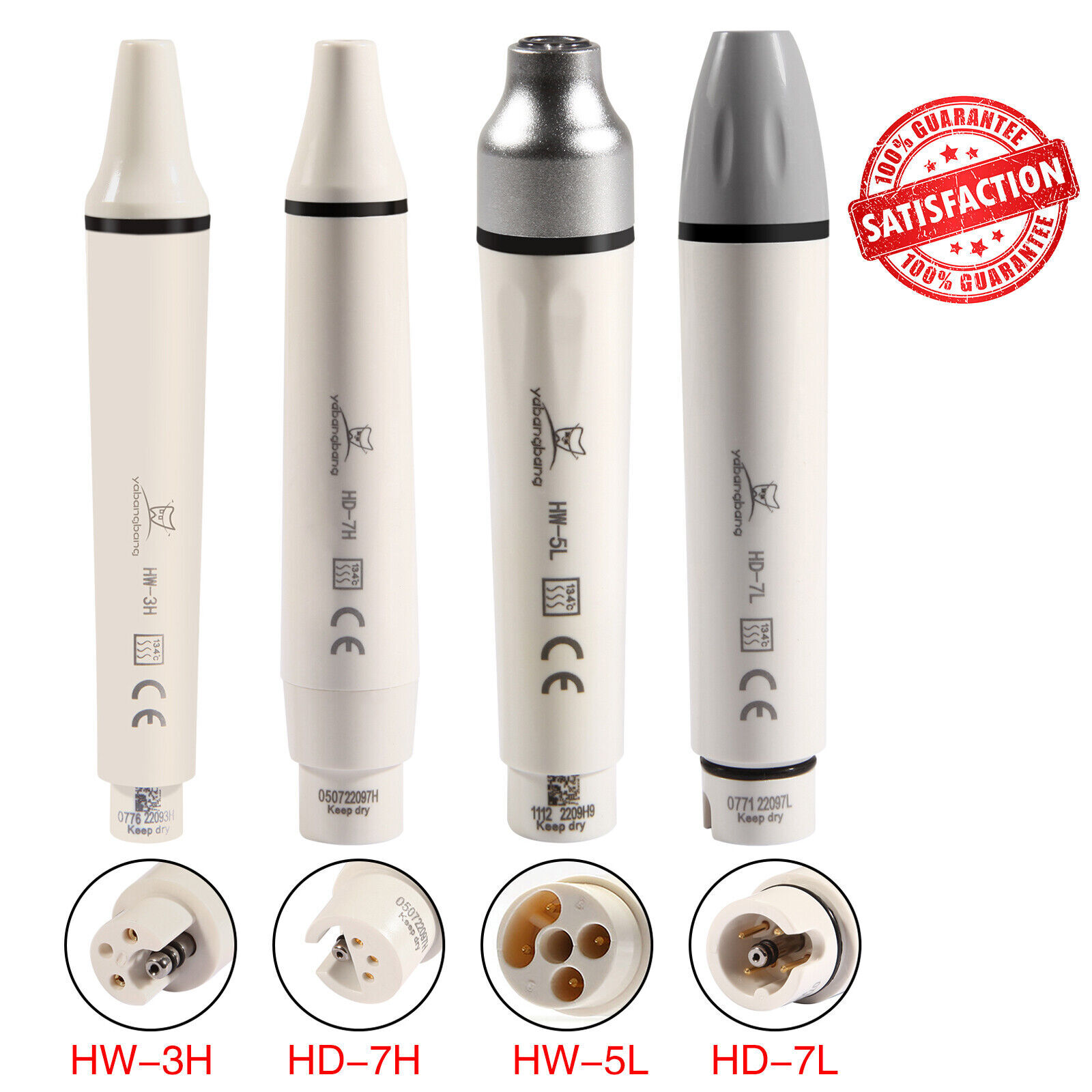 Dent Ultrasonic Scaler Handpiece LED Fit EMS/SKYSEA/DTE/SATELEC tip & Tube
