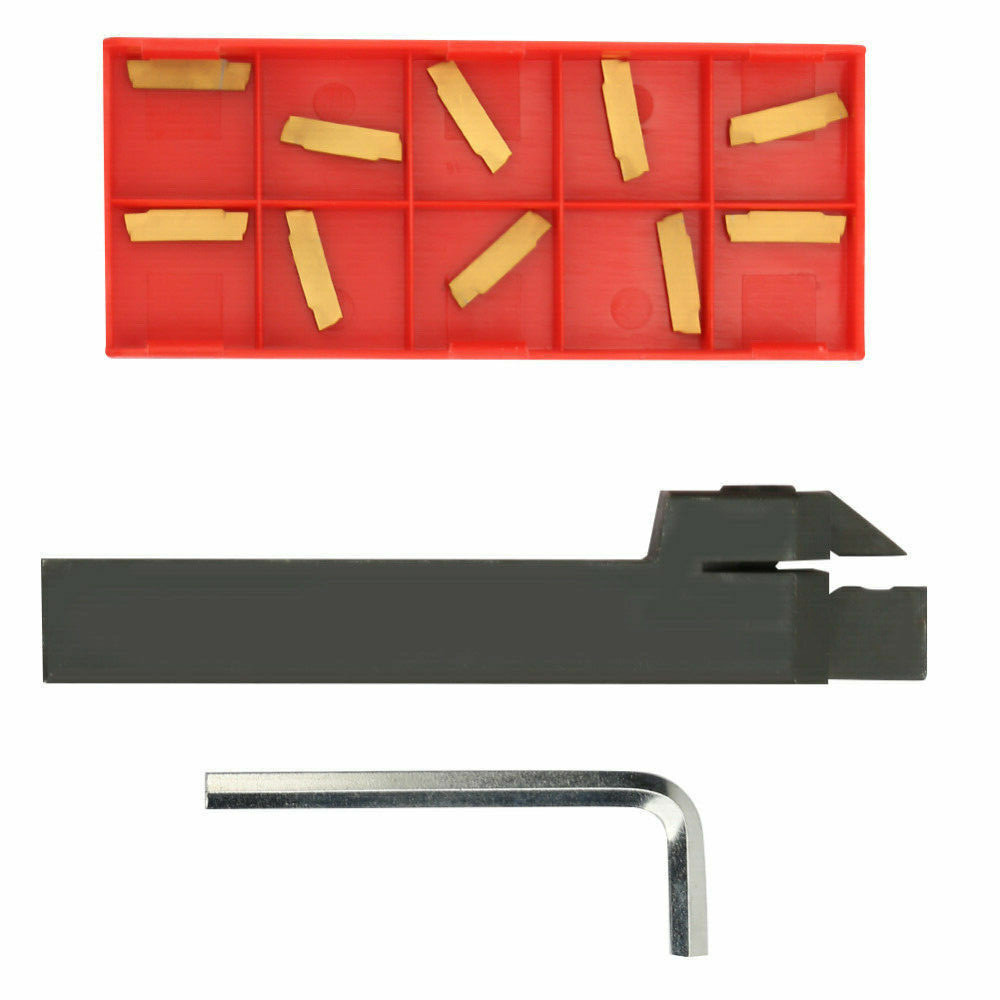 MGEHR1616-2 Grooving Parting Holder Cut-Off Tool Holder+10pc MGMN200-G Insert