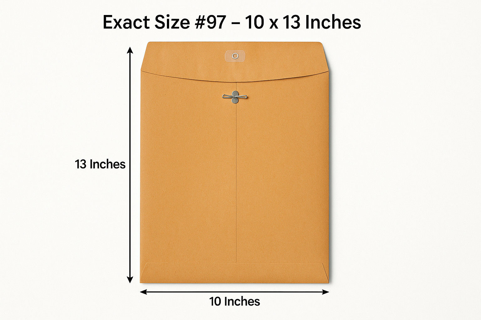 Quality Park 10×13 Kraft Clasp Envelopes #97 Brown 28lb Metal Mailing 10-300