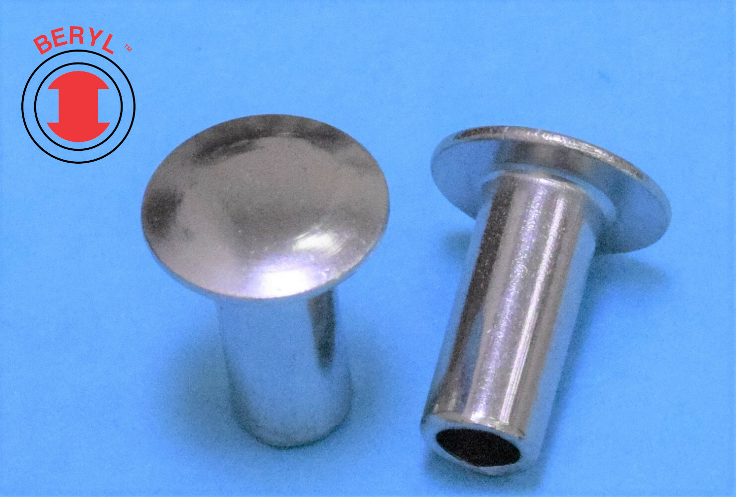 THTR316380, Steel Zinc Truss Head Semi-tubular Rivets – 3/16″X3/8″- 100pcs
