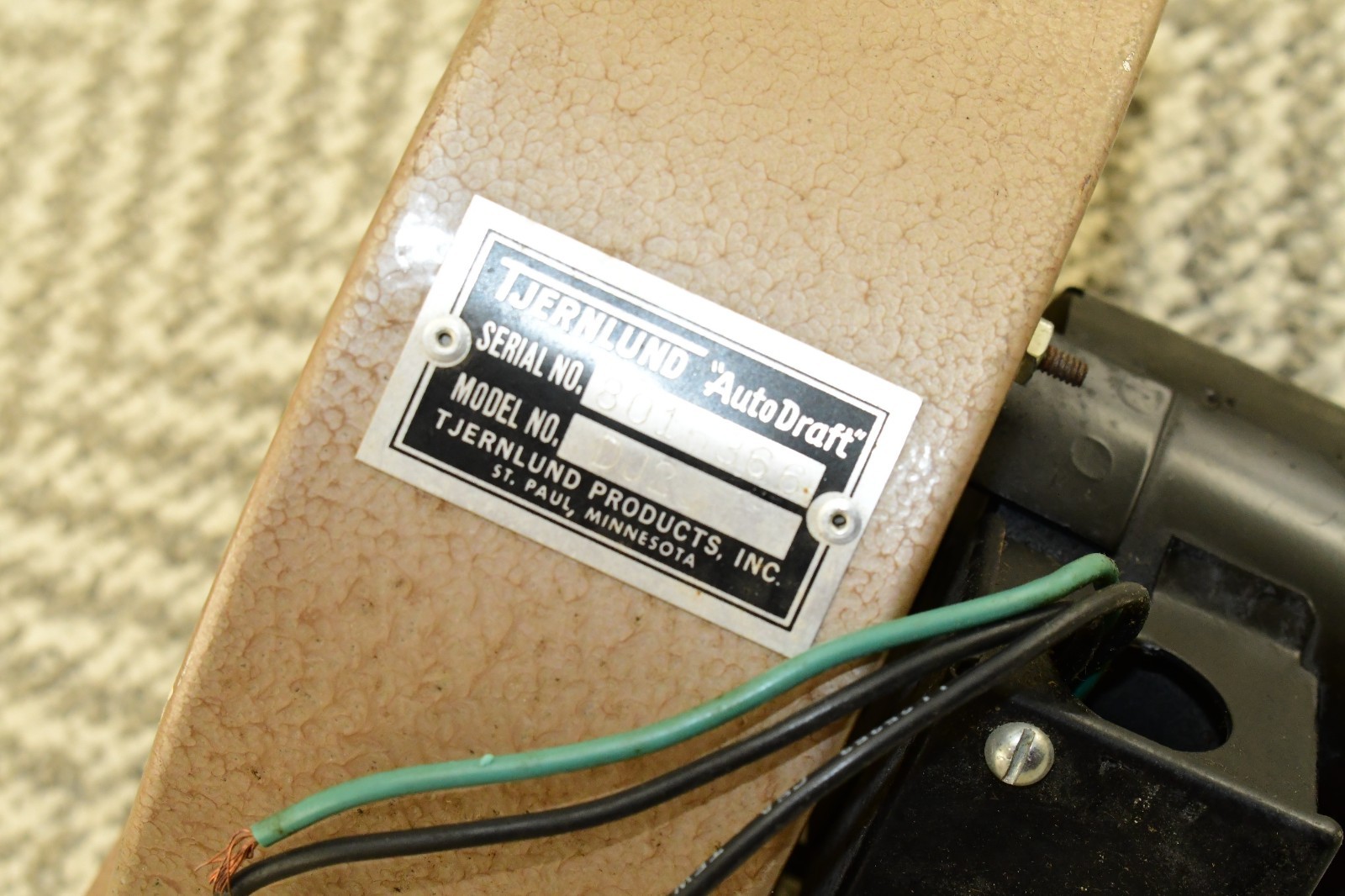 Vintage TJERNLUND DJ-2 Blower Draft Inducer Fan Motor Duct Booster