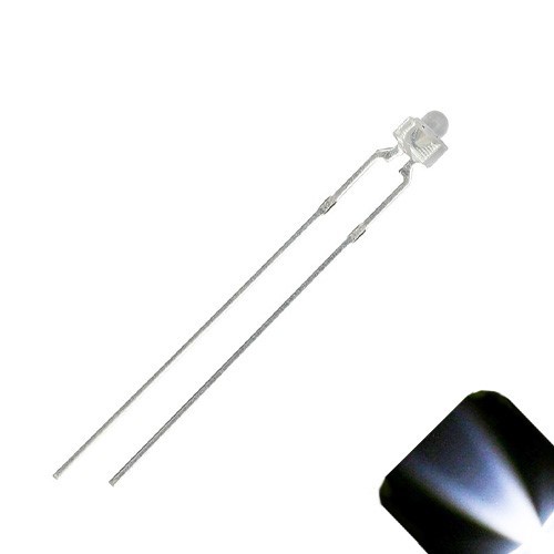 5 x LED 1.8mm / 2mm Clear Cool White Ultra Super Bright LEDs Clear Train Model