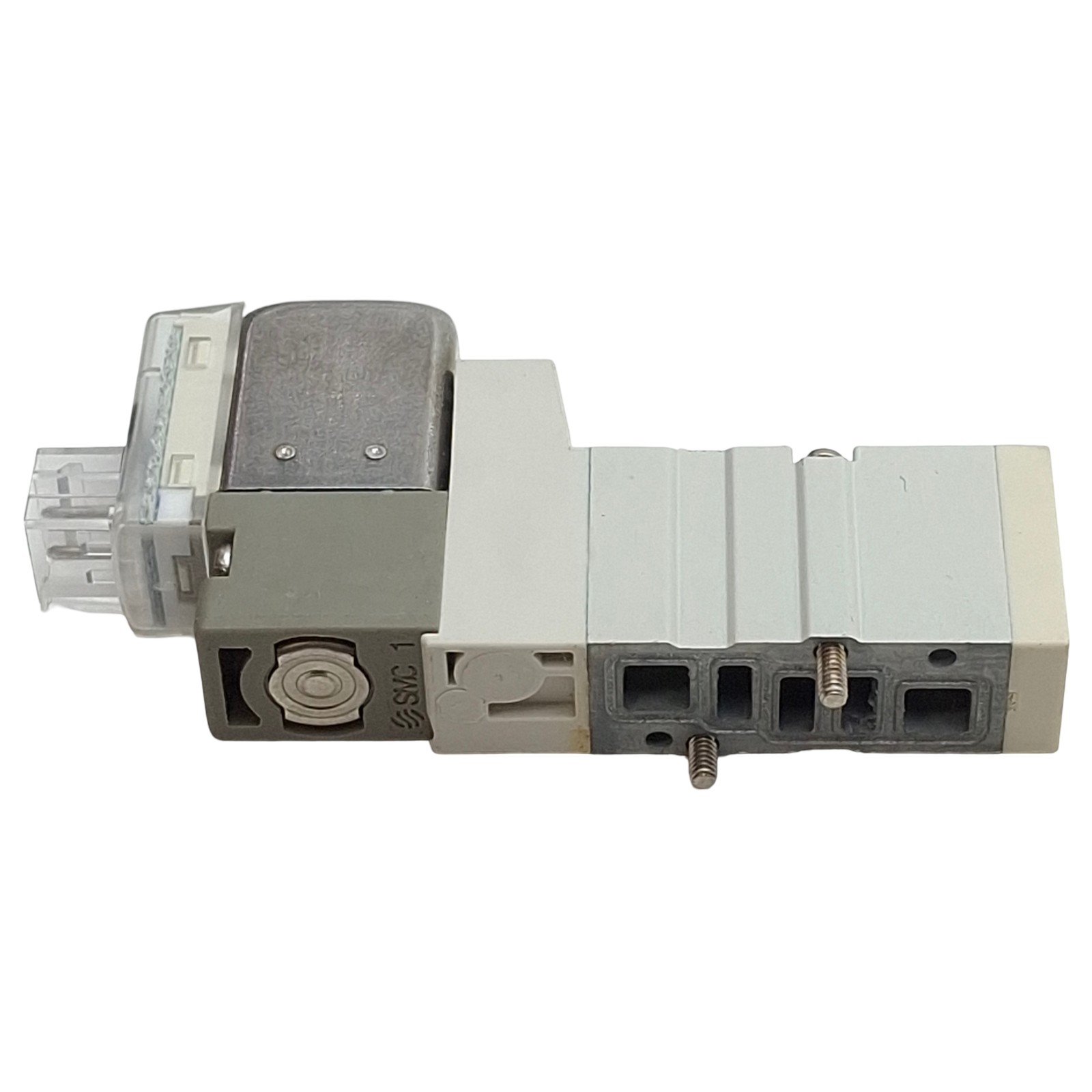 SMC SYJ3143-5LOZ Solenoid Valve, 5/2-Way, 0.15-0.7MPa, Base-Mount, 24VDC Coil