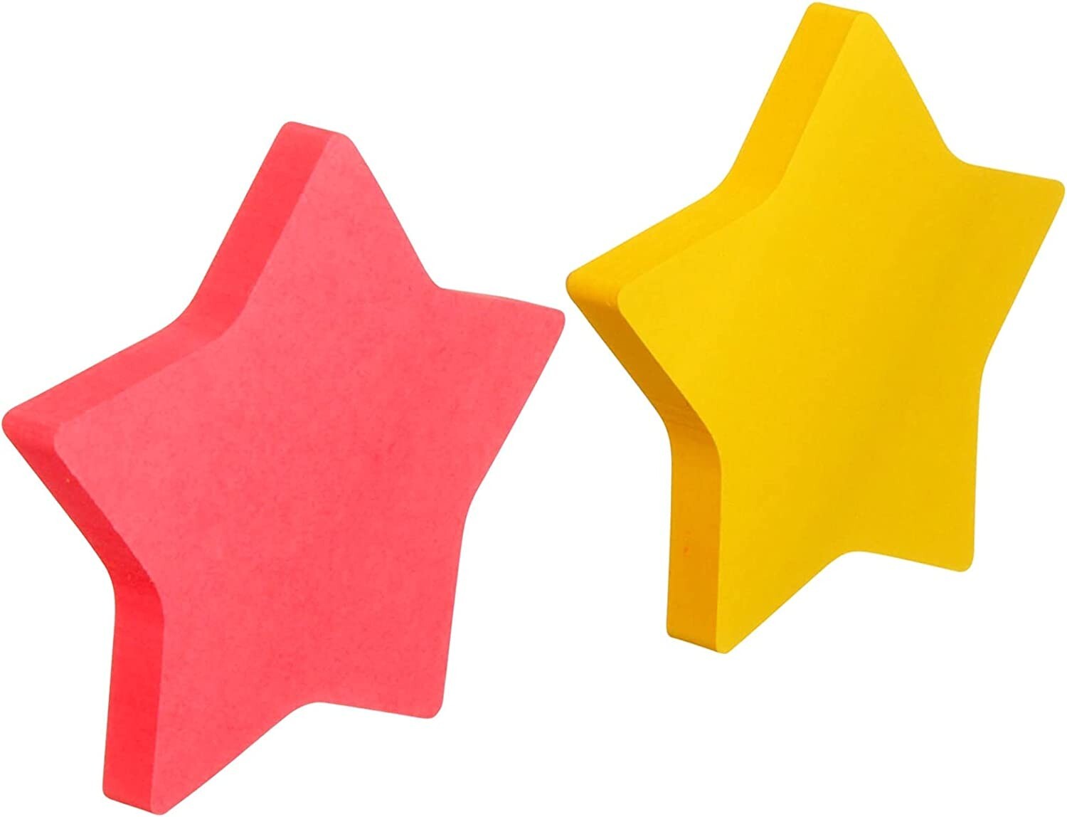 Post-it Notes, Star Shape, Yellow and Pink with pattern, 2.9 in x 2.8 in, 2 Pads