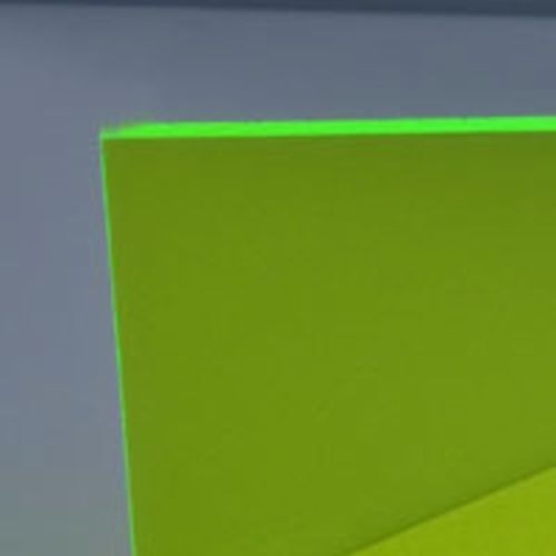 1/4″ (6mm) Green Fluorescent Acrylic 24″ x 12″ Plexiglass Sheet Neon Color AZM