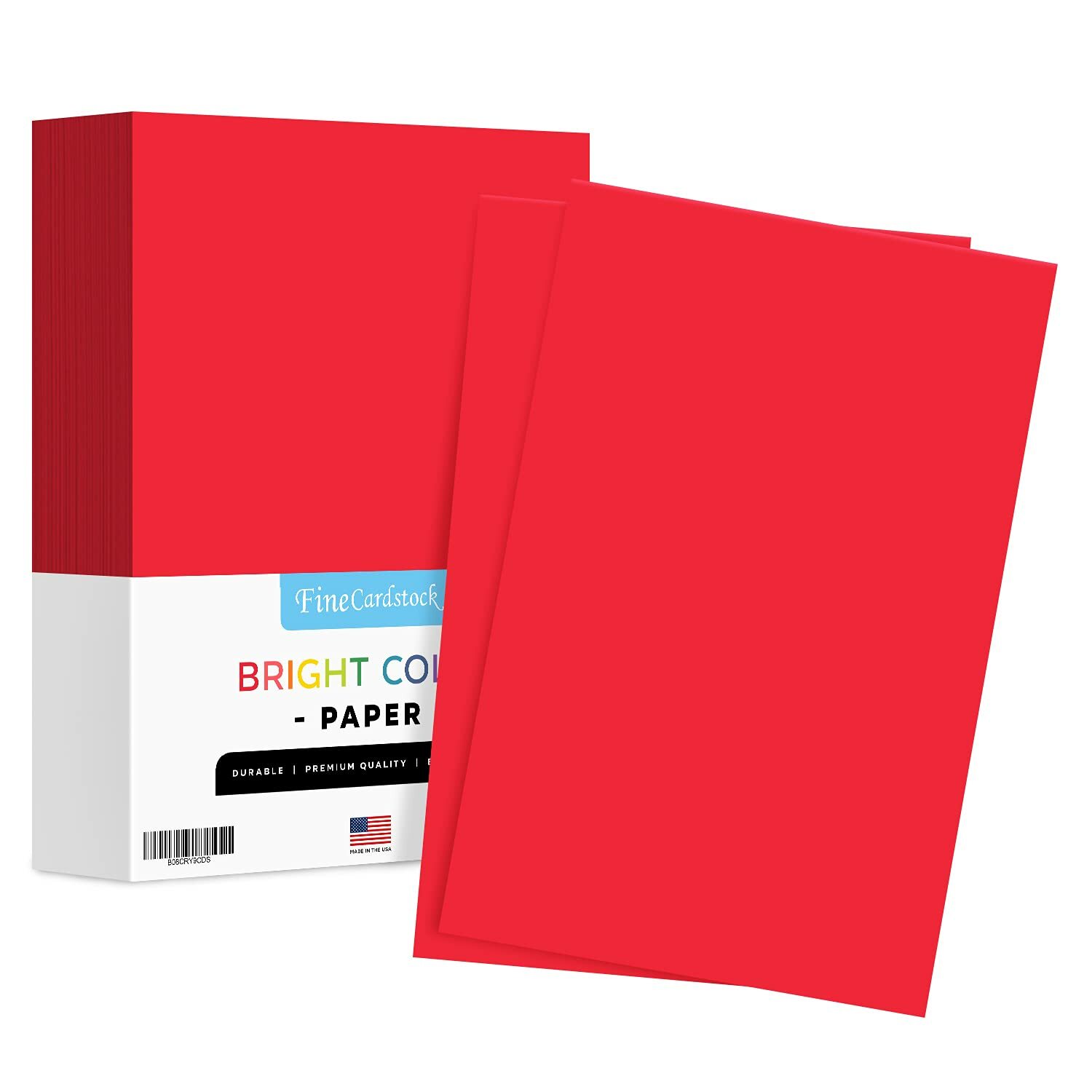 11 x 17″ Red Bright Color Paper – Regular 24lb Bond – 500 Sheets