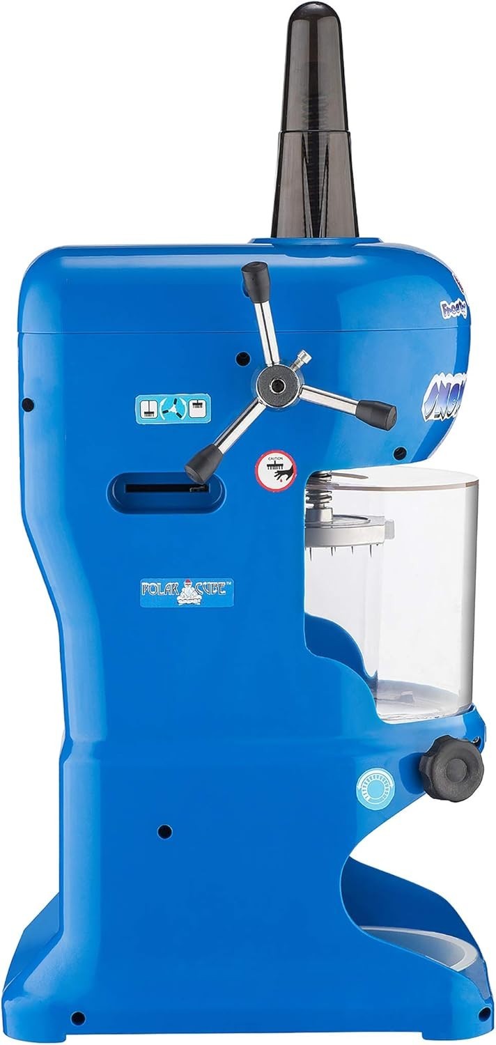 Snow Cone Machine – Electric Block Ice Shaver and Snow Cone Maker with Adjustabl