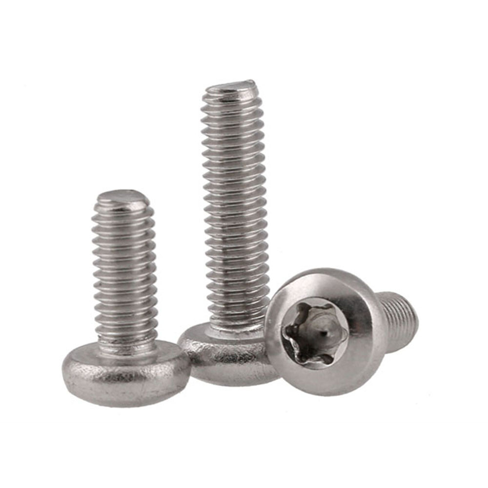 5mm / M5 x 6-50mm 304 Stainless Steel Pan Head Torx Screws Bolts