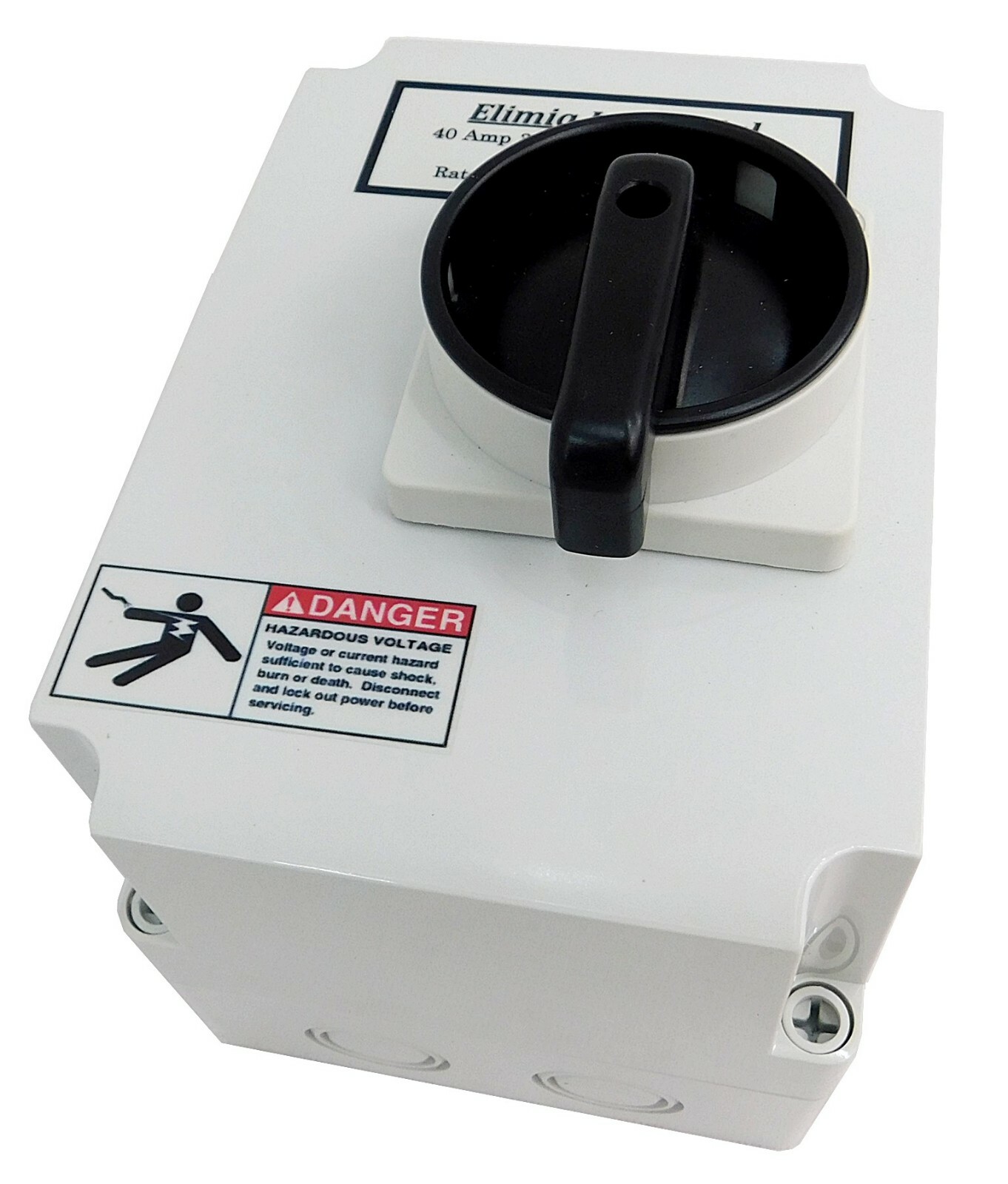 Elimia Enclosed 3 Phase Disconnect Switch DS40LC-W-UL NEMA 4X 30 40 Amp 30A 40A
